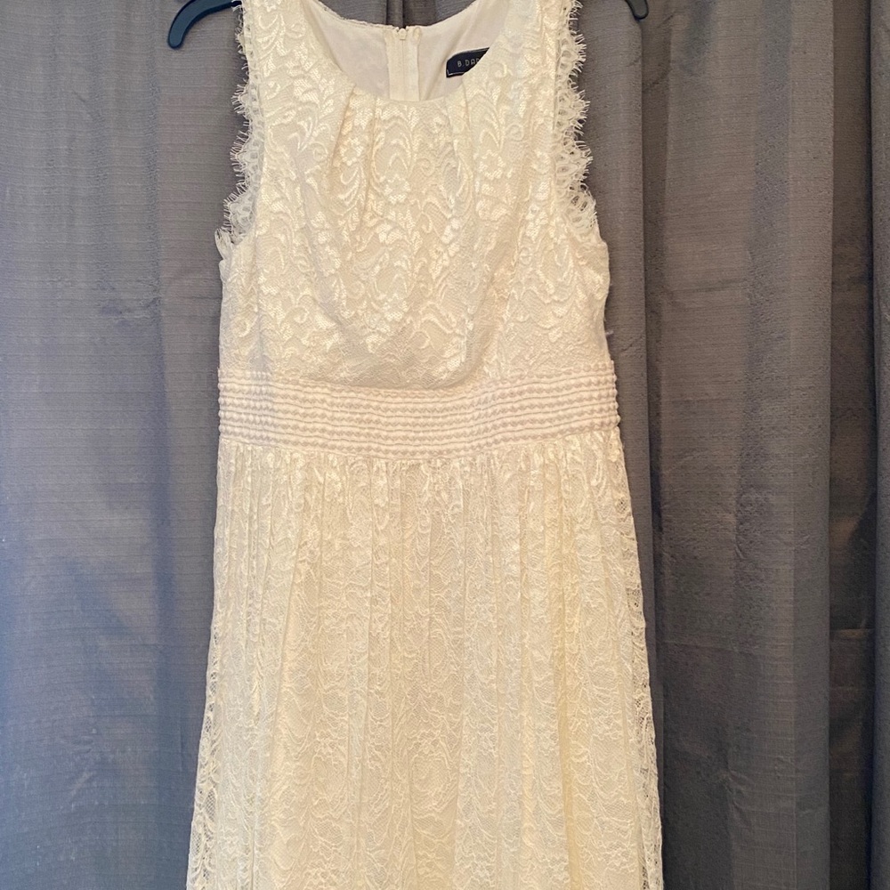 B Darlin Cream lace dress